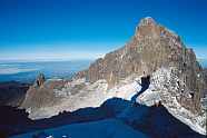 Der Mt. Kenia Hauptgipfel (Nelion)